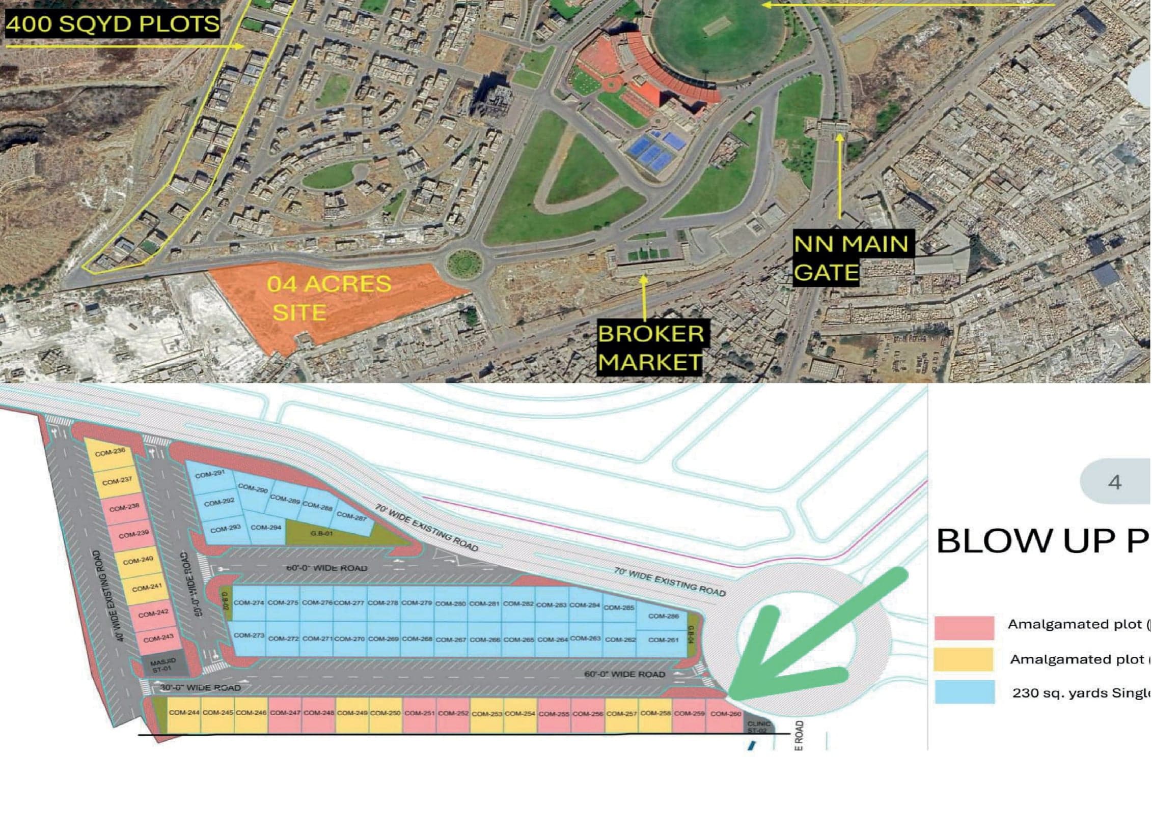 Map showing the location of Hasan Residency 1