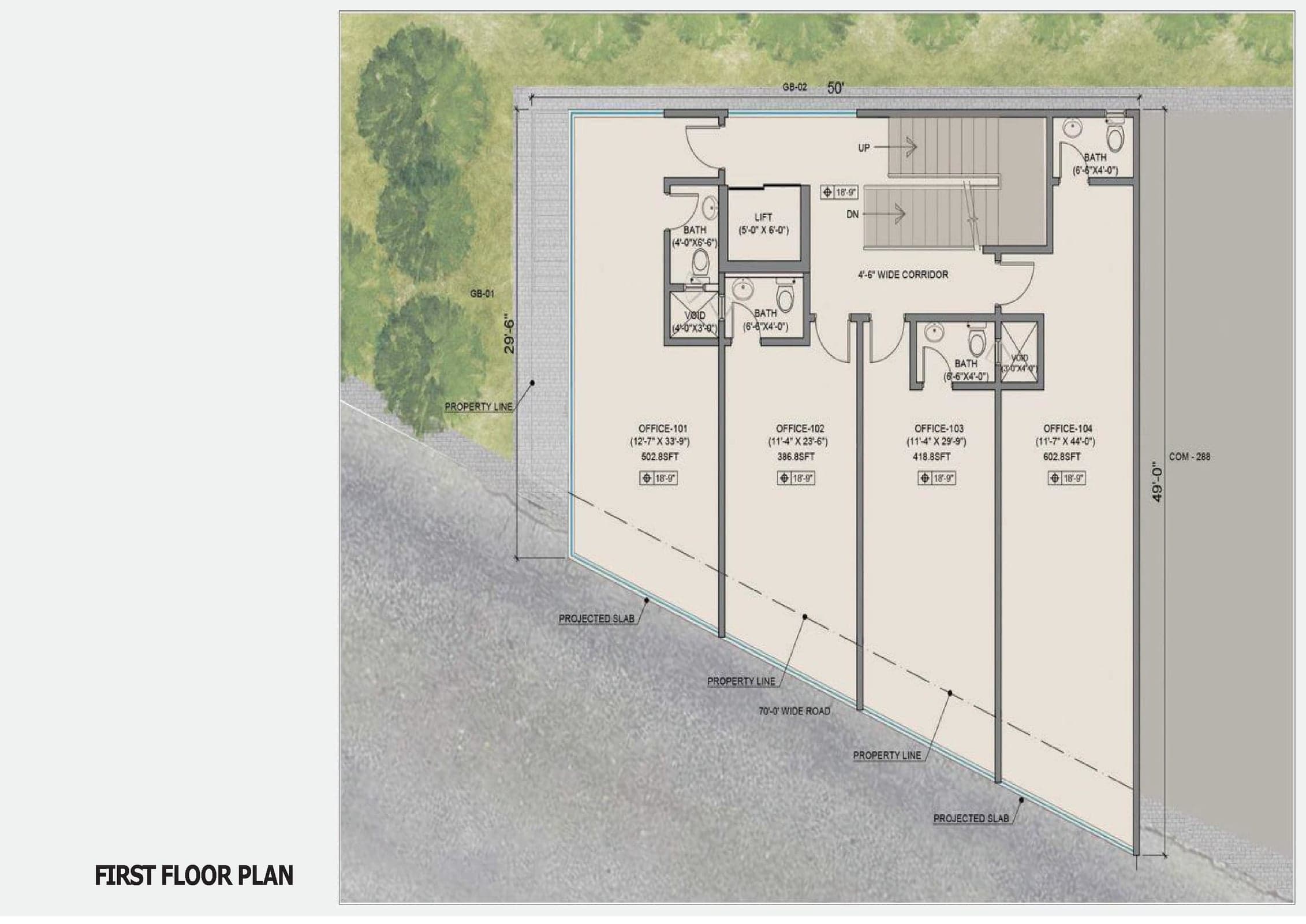 One Park Square floor plan 3